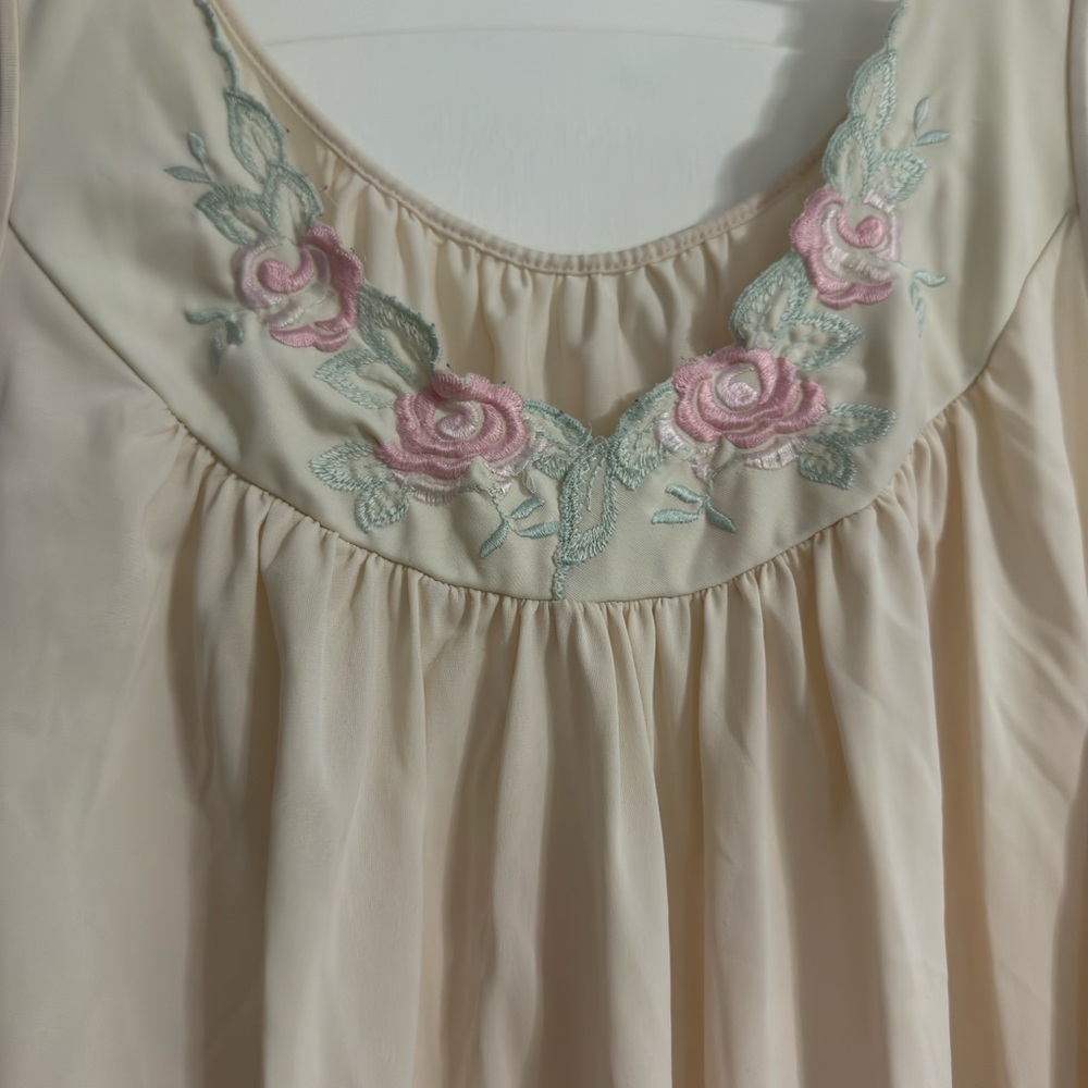 Vintage SHADOWLINE Nightgown Pink Large - Picture 3 of 7